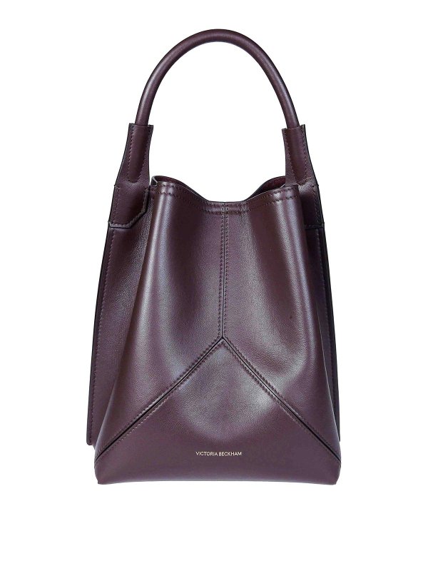 VICTORIA BECKHAM: バケットバッグ - バケットバッグ - ダークレッド