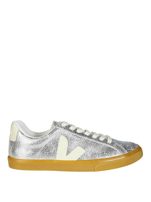 VEJA: sneakers - Sneaker Esplar Laminata Argento