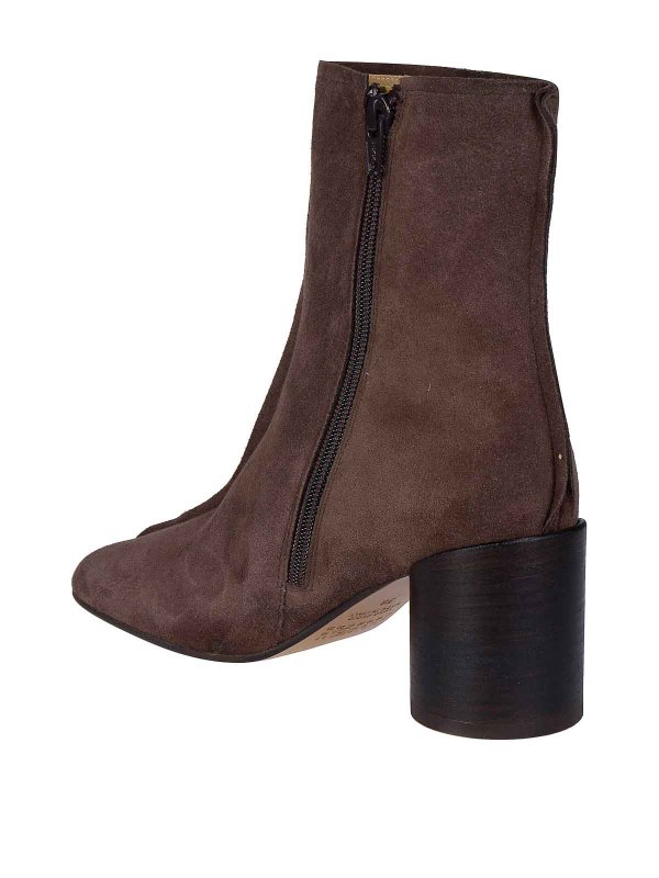 The Best Shops MM6 MAISON MARGIELA: ブーティー - アンクルブーツ - ブラウン