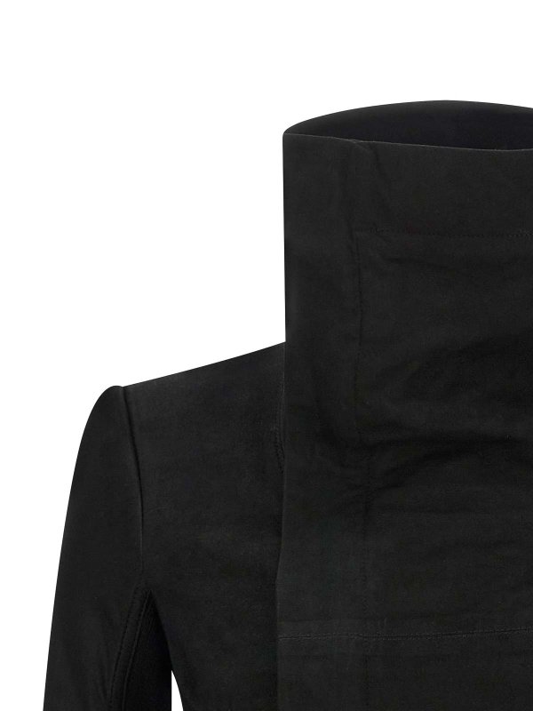 The Best Shops RICK OWENS: レザージャケット - レザージャケット - 黒