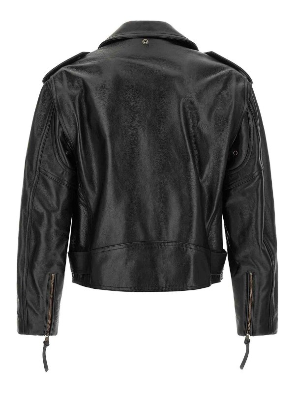Balmain: giacche in pelle online - Giacca da motociclista