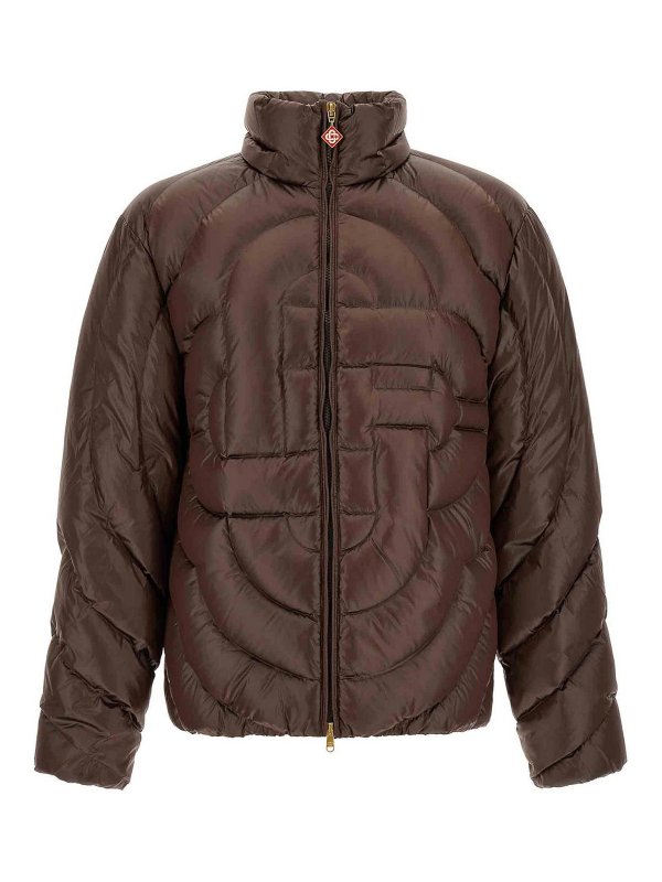 CASABLANCA: padded jackets online - monogram