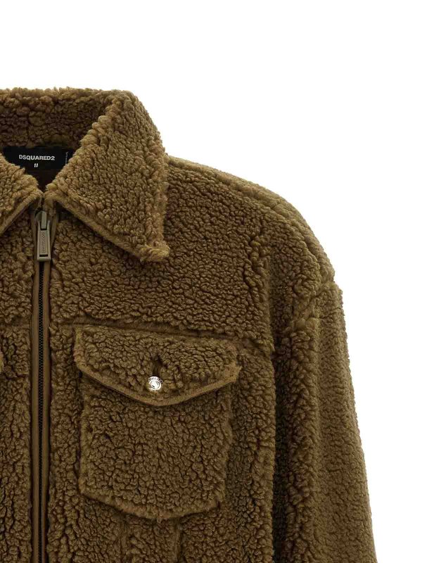 The Best Shops DSQUARED2: casual jackets - teddy