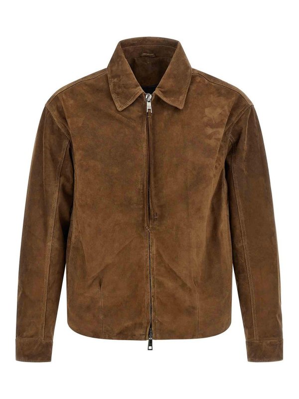 GIORGIO BRATO: leather jacket - Suede jacket