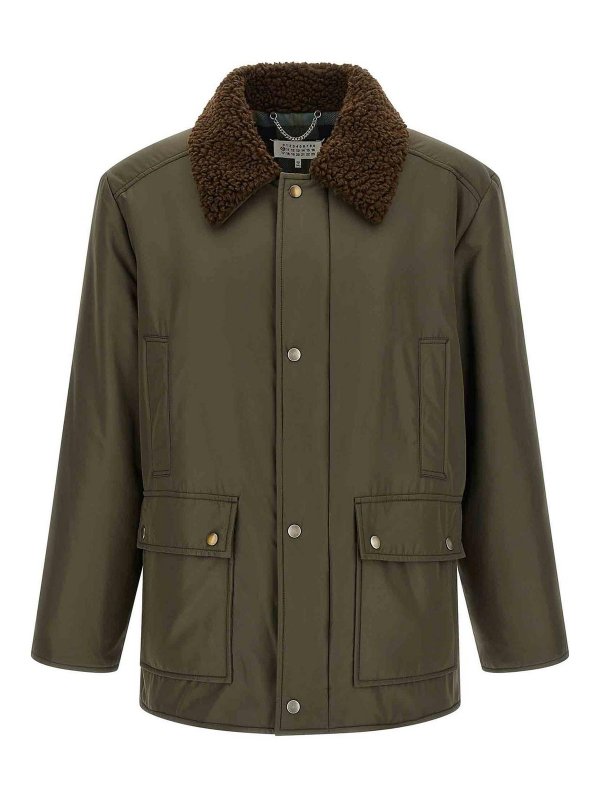 Maison Margiela: Parkas - Parka - Grün