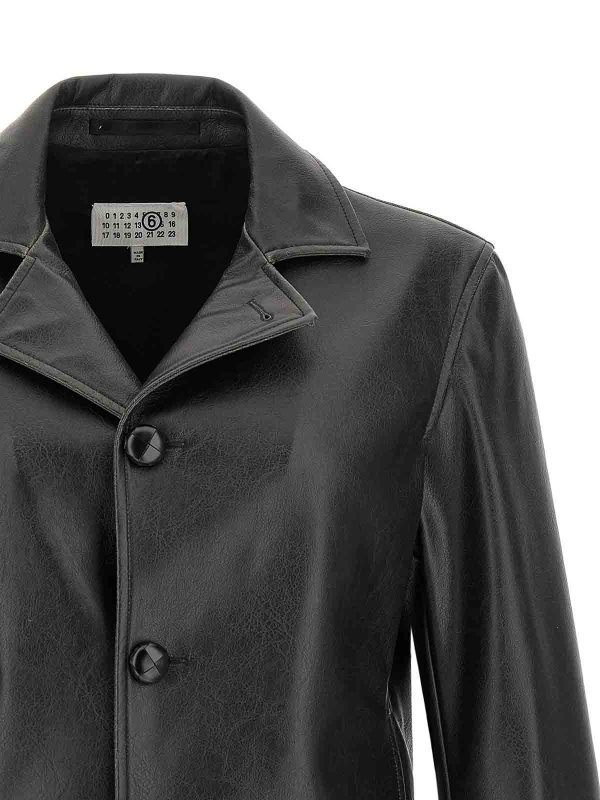 The Best Shops MM6 MAISON MARGIELA: カジュアルジャケット - カジュアルジャケット - 黒