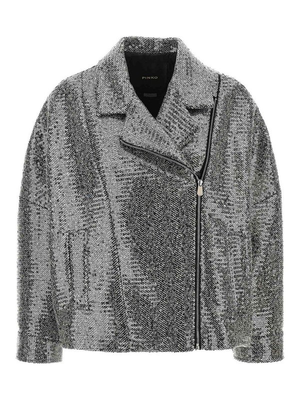 Pinko: short coats - Sequin caban