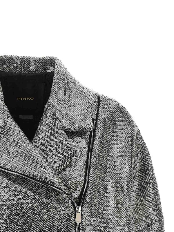 The Best Shops Pinko: short coats - Sequin caban