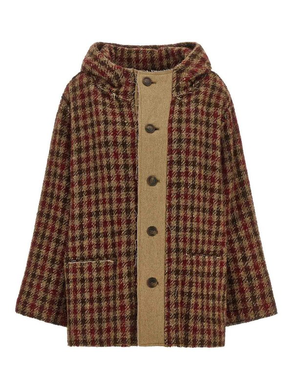 R13: casual jackets - Houndstooth check jacket