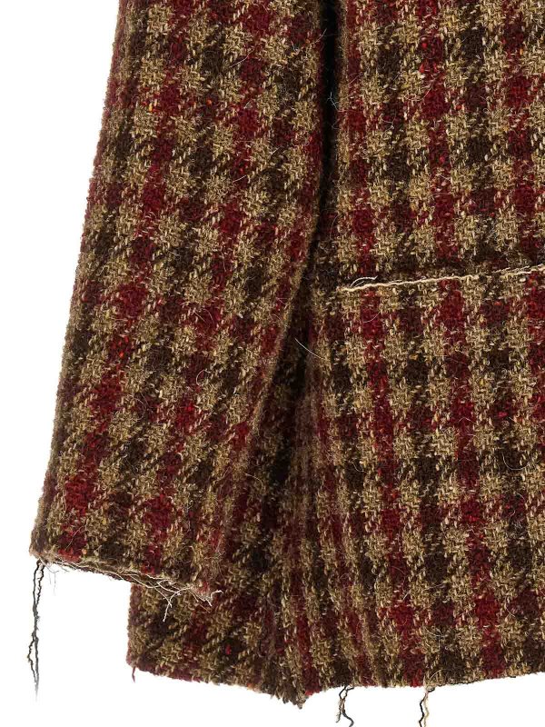 Houndstooth check jacket shop online: R13