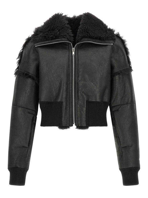 RICK OWENS: ボンバージャケット - ボンバージャケット - 黒