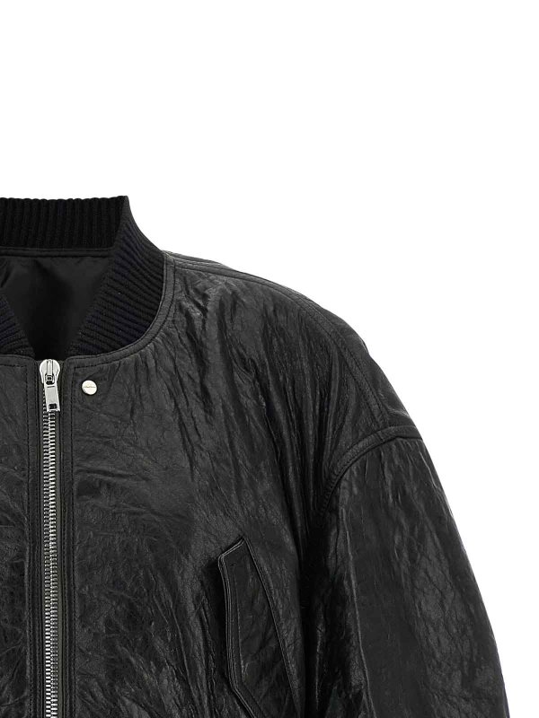 The Best Shops RICK OWENS: ボンバージャケット - ボンバージャケット - 黒