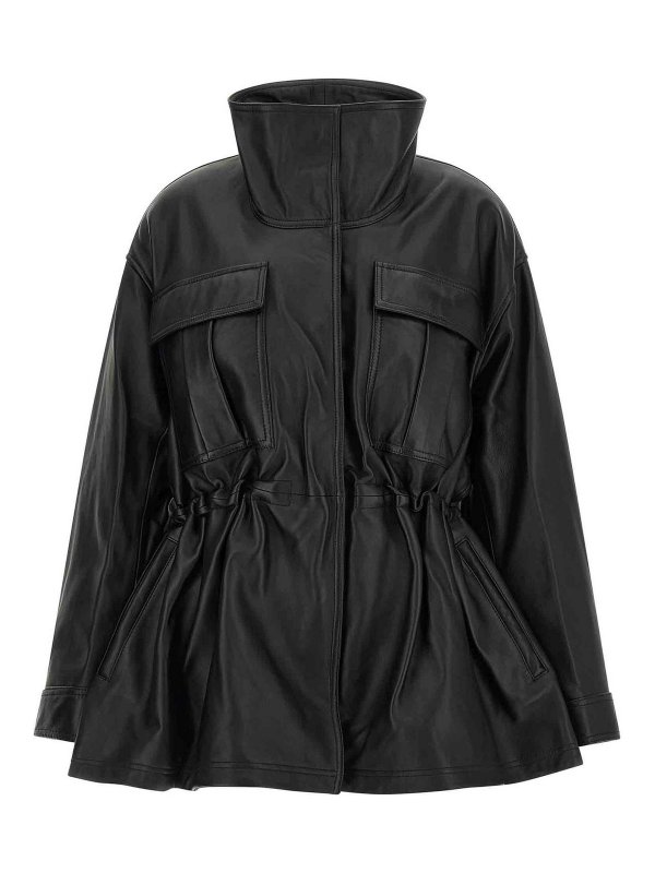 ROHE: leather jacket - sculptural