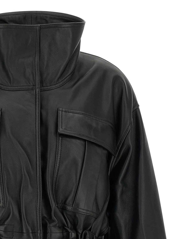 The Best Shops ROHE: leather jacket - sculptural