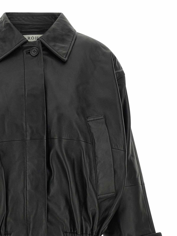 The Best Shops ROHE: leather jacket - Blouson leather jacket