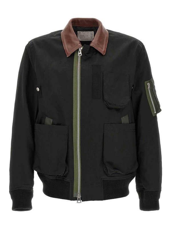 Sacai: giacche imbottite - Giubbotto in cotone
