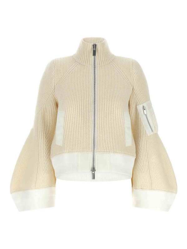 Sacai: ニーレングスコート - 膝丈コート - 白
