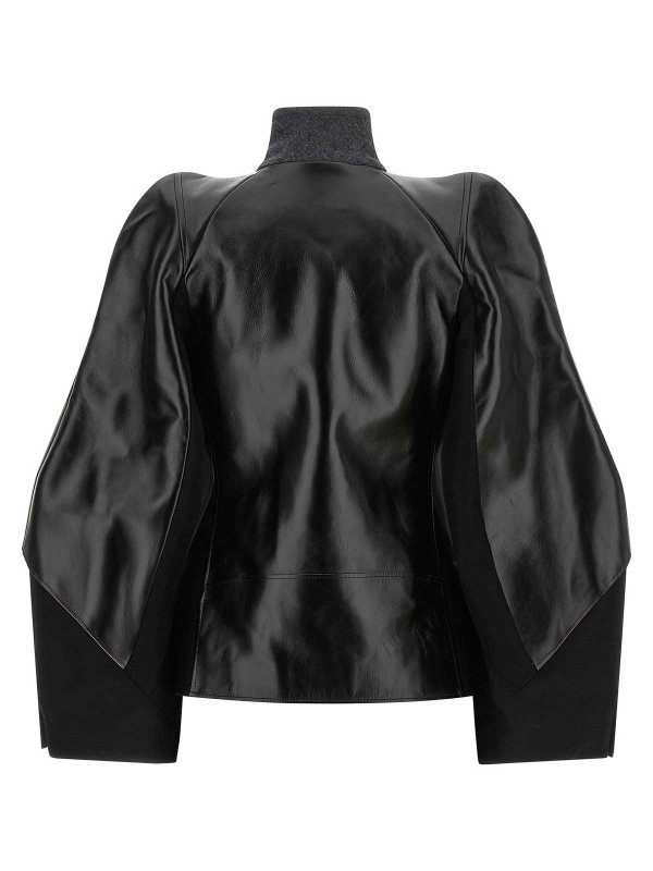 The Best Shops Sacai: short coats - Melton wool jacket