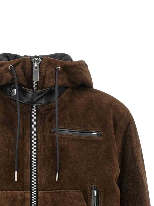 The Best Shops Sacai: leather jacket - Suede jacket