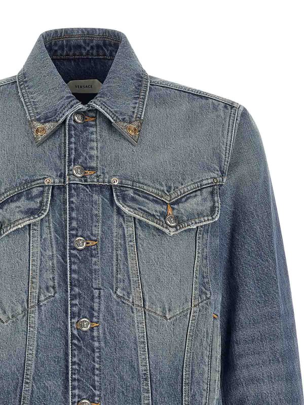 The Best Shops VERSACE: denim jacket - medusa