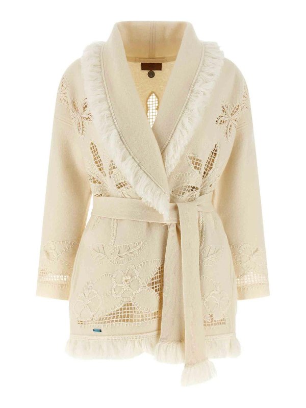 ALANUI: Cardigans - Cardigan - Weiß
