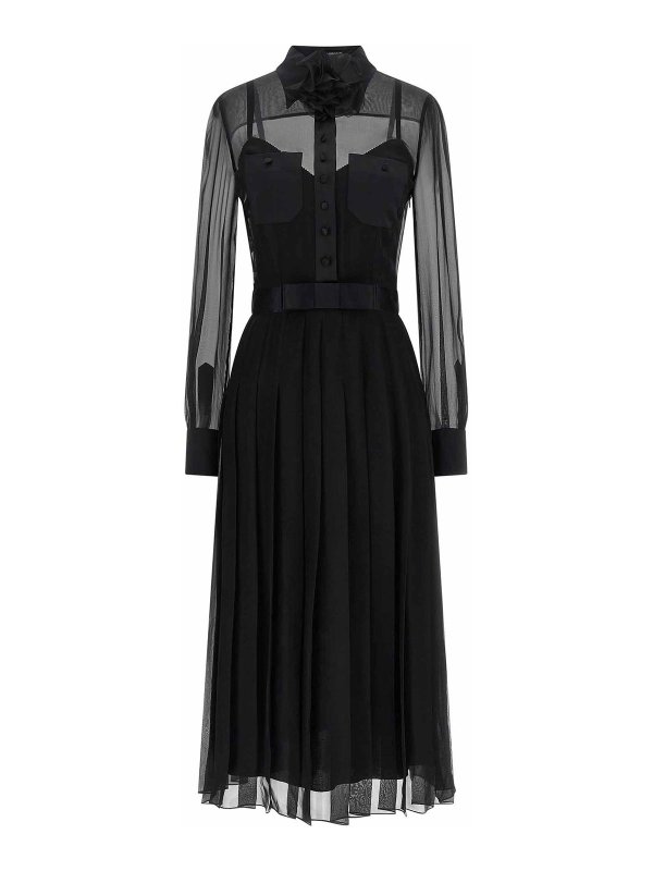 DOLCE & GABBANA: イブニングドレス - イブニングドレス - 黒