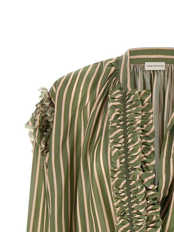 The Best Shops DRIES VAN NOTEN: Hemden - Hemd - Grün