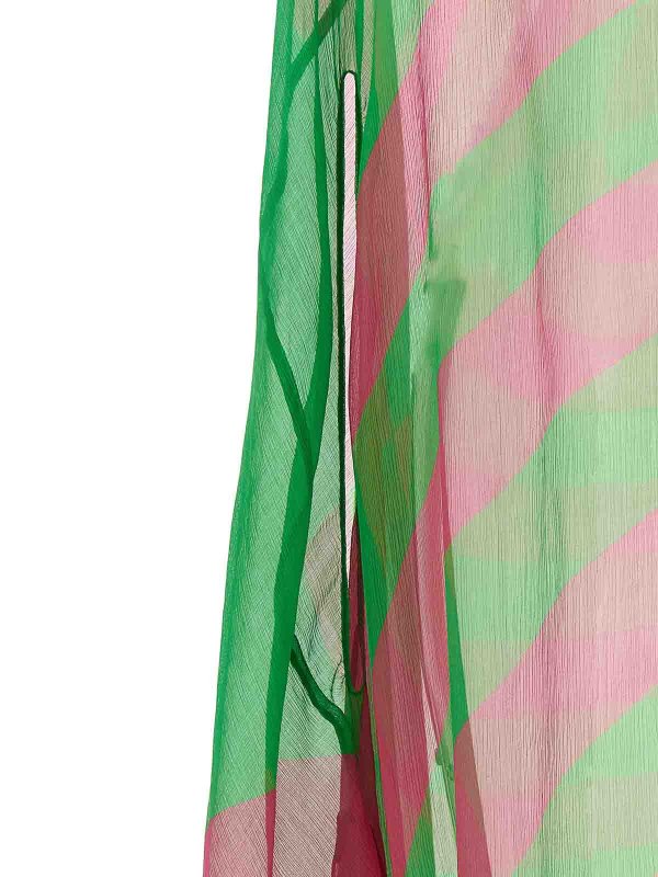 膝丈ドレス - 緑 shop online: DRIES VAN NOTEN