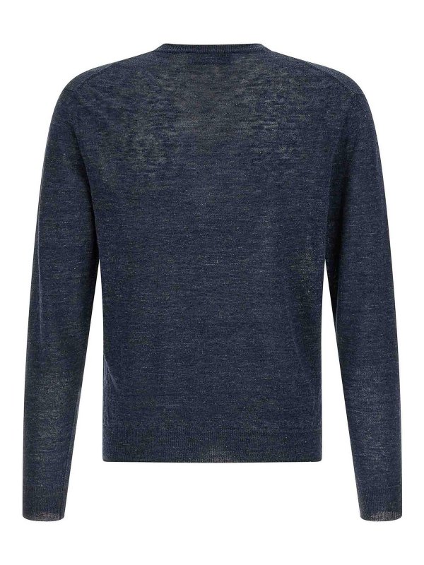 RIVVIA PROJECT: Strickpullover mit Rundhalsausschnitt online - Rundhalspullover - Blau