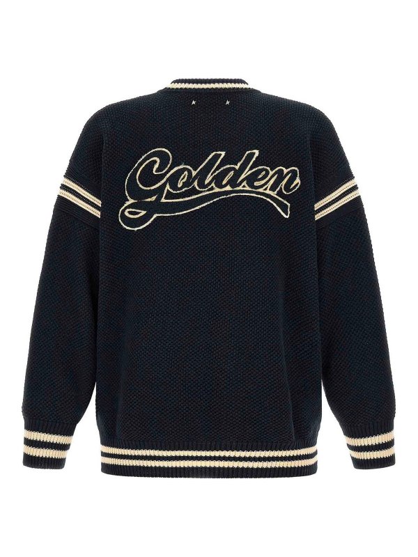 GOLDEN GOOSE: クルーネック online - クルーネック - ブルー