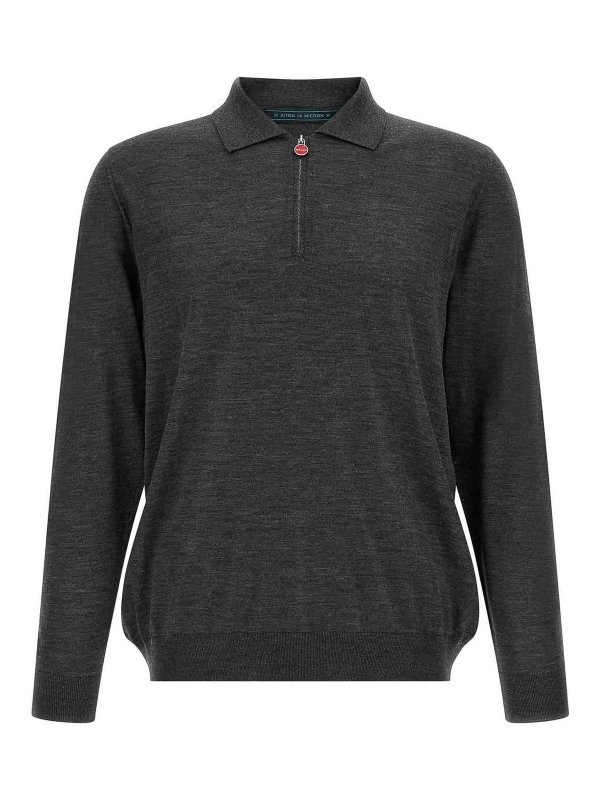 KITON: Poloshirts - Poloshirt - Grau