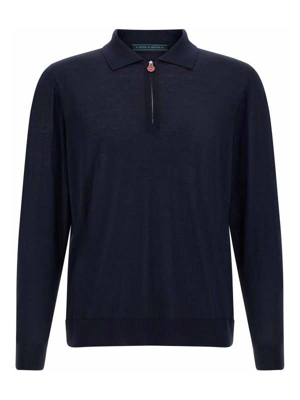 KITON: Polos  - Polo - Bleu