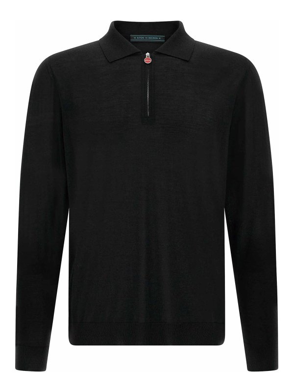 KITON: Polos  - Polo - Noir