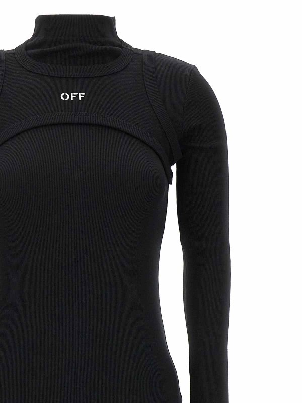 The Best Shops OFF-WHITE: Rollkragenpullover  und Polo-Ausschnitt - Rollkragenpullover - Schwarz