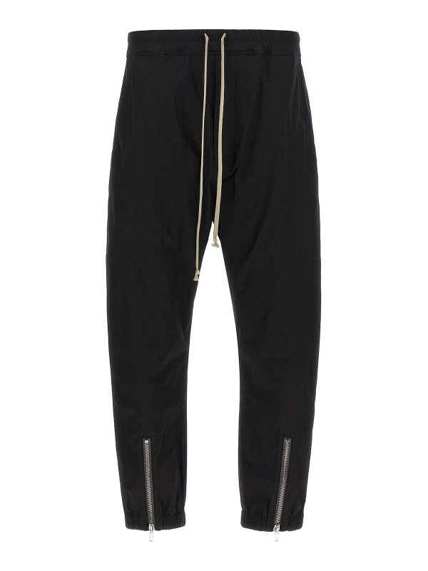 RICK OWENS: スウェットパンツ - トラックスーツ ボトムス - 黒