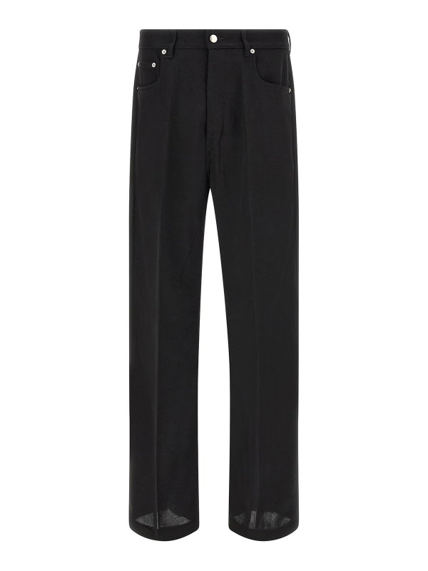 RICK OWENS: Jeans Rectos - Vaqueros Rectos - Negro