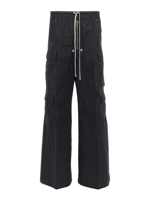 RICK OWENS: カジュアルトラウザー - カジュアルパンツ - 黒