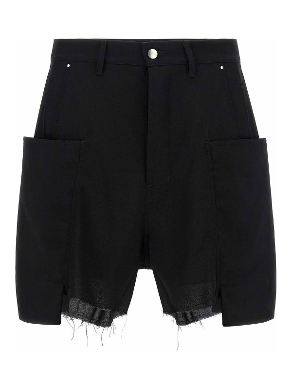 RICK OWENS: トラウザーショーツ - ショートパンツ - 黒