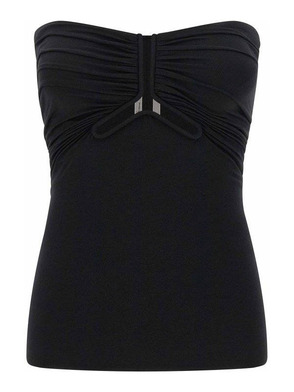 RICK OWENS: Tops y camisetas sin mangas - Top - Negro
