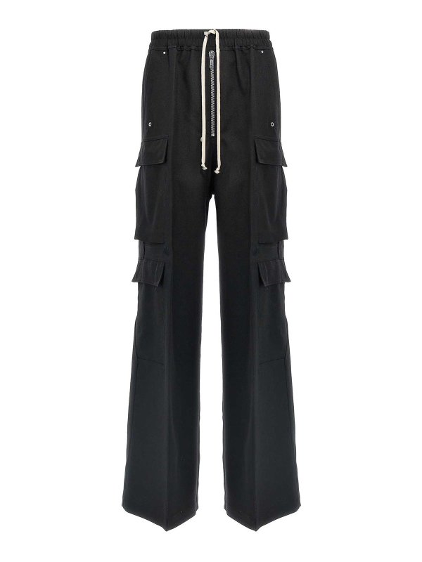 RICK OWENS: カジュアルトラウザー - カジュアルパンツ - 黒