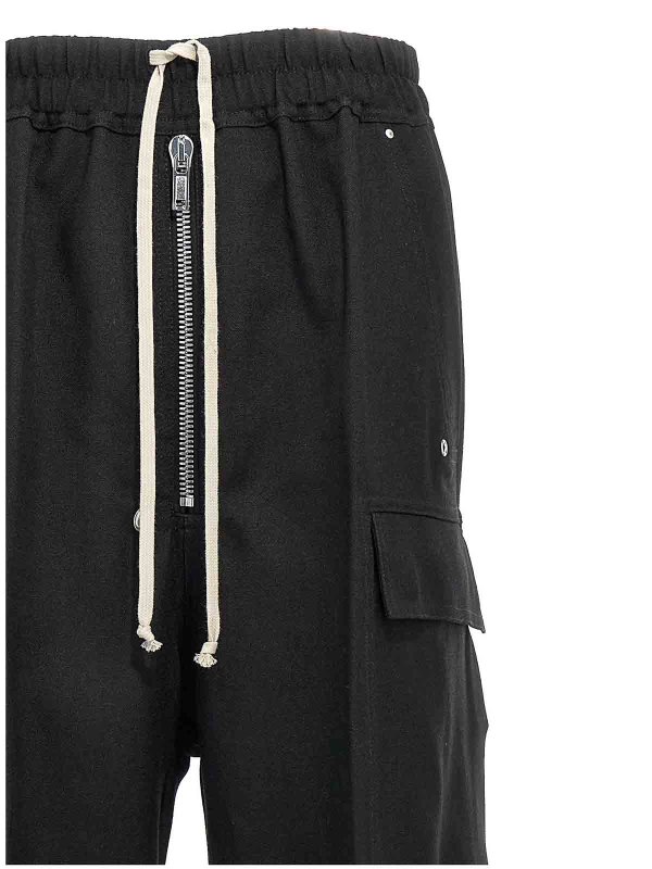 The Best Shops RICK OWENS: カジュアルトラウザー - カジュアルパンツ - 黒