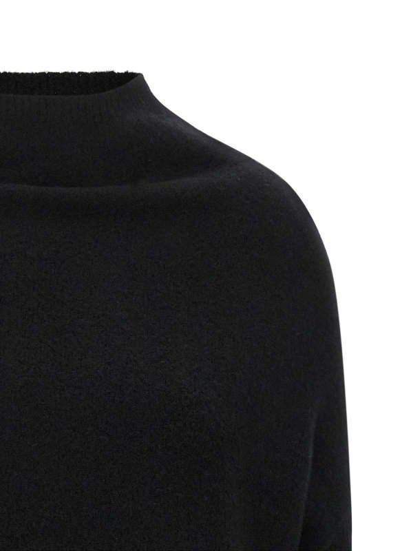 The Best Shops RICK OWENS: Strickpullover mit Rundhalsausschnitt - Rundhalspullover - Schwarz