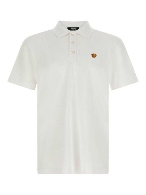VERSACE: Polos  - Polo - Blanc