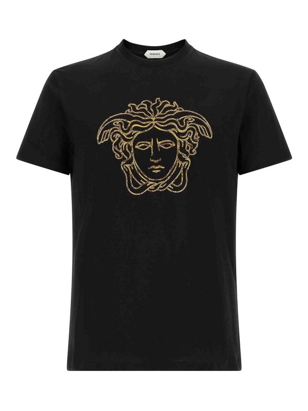 VERSACE: Camisetas - Camiseta - Negro