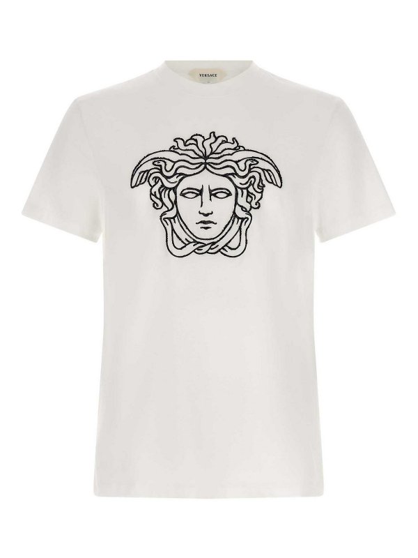 VERSACE: T-shirts - T-Shirt - Weiß