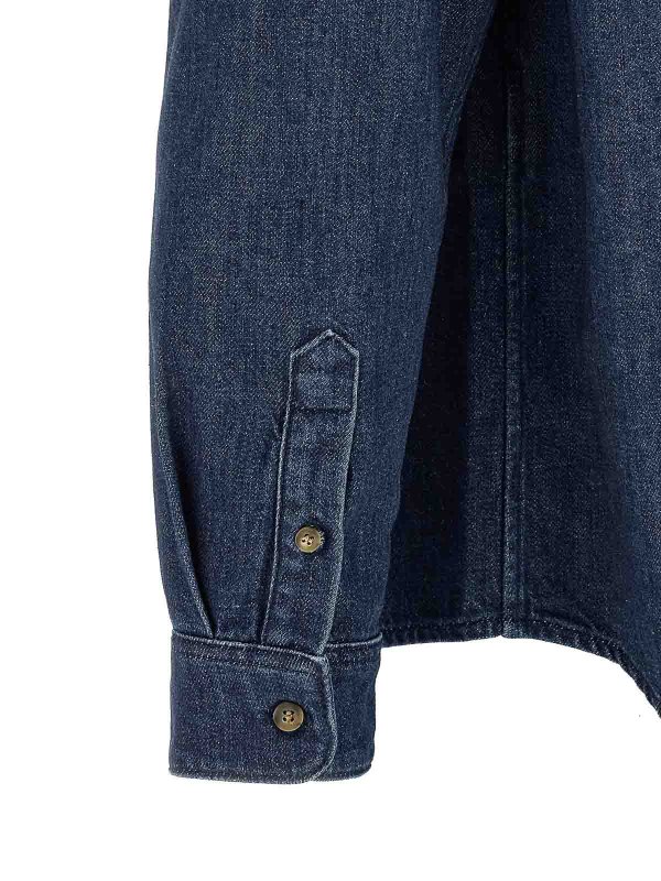 Camisa - Azul shop online: A.P.C.