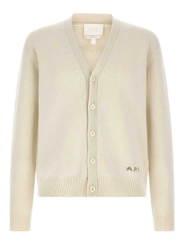 A.P.C.: Cárdigans - Cárdigan - Blanco