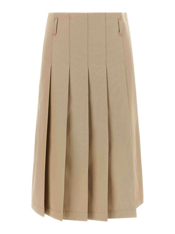 A.P.C.: Knee length skirts & Midi - Pleated skirt