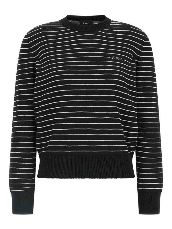 A.P.C.: Suéteres con cuello pico - Suéter Cuello Redondo - Blanco