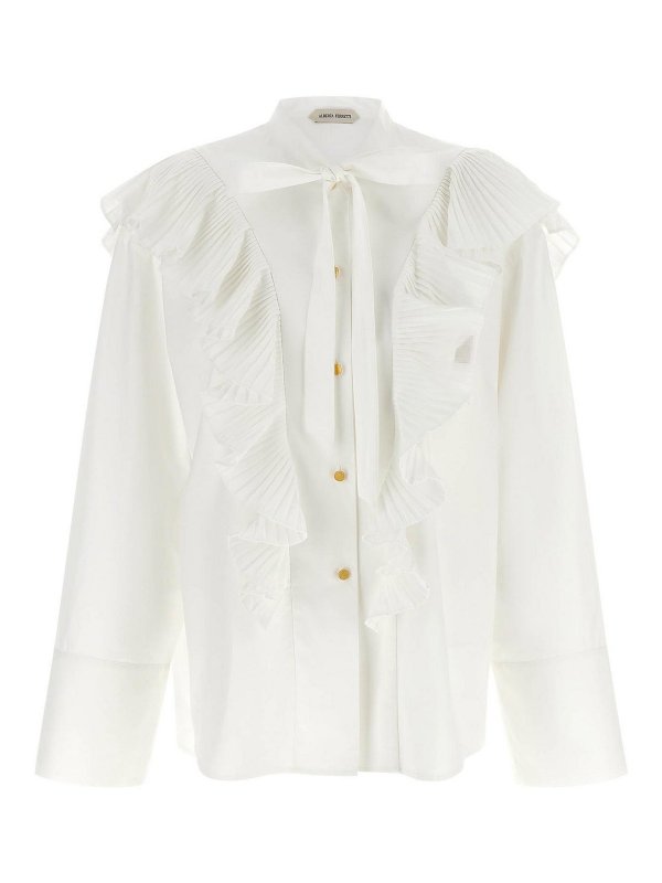 ALBERTA FERRETTI: Camisas - Camisa - Blanco
